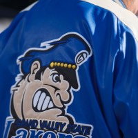 Grand Valley State Lakers blue patch jacket